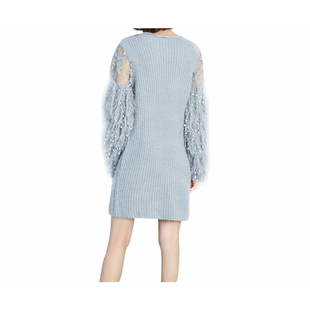 Furry Tunic Dress Sweater