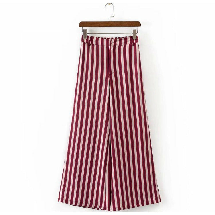 Red Stripe Pants