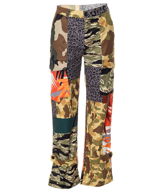 Patchwork Cargo Pants