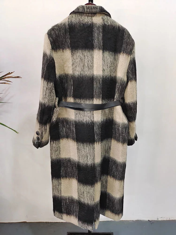 Europe Plaid Trench