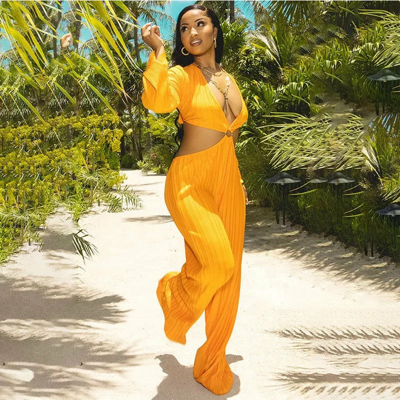 Orange Sherbet Jumpsuit