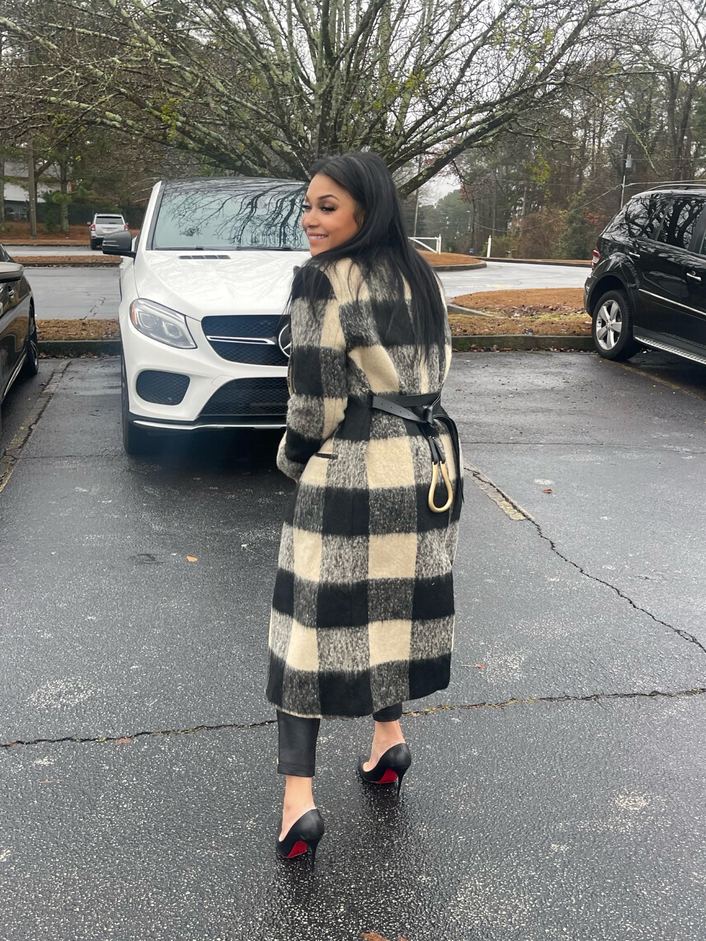 Europe Plaid Trench