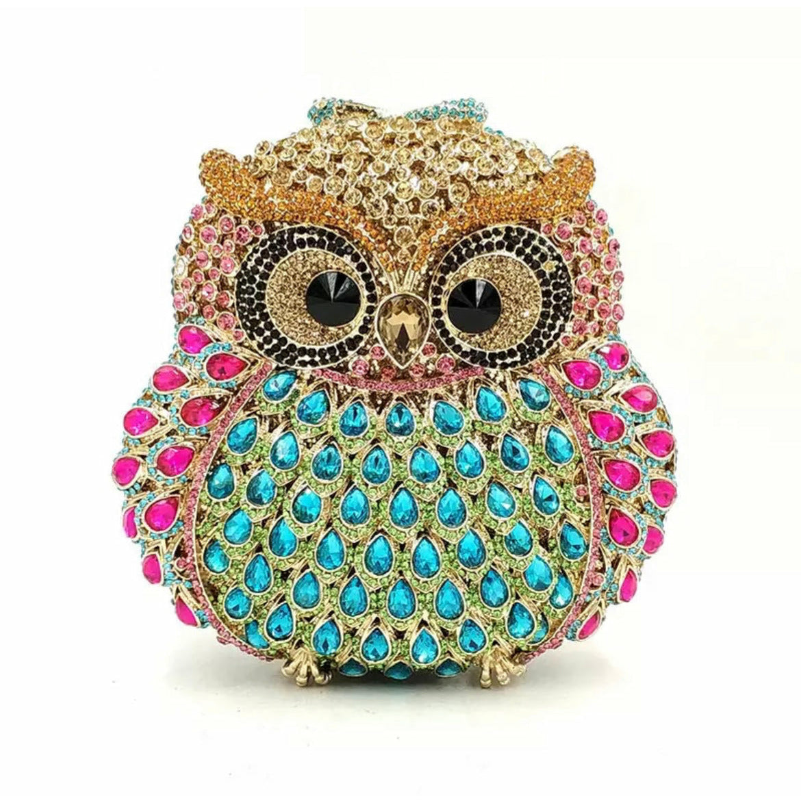 Owl Crystal Clutch